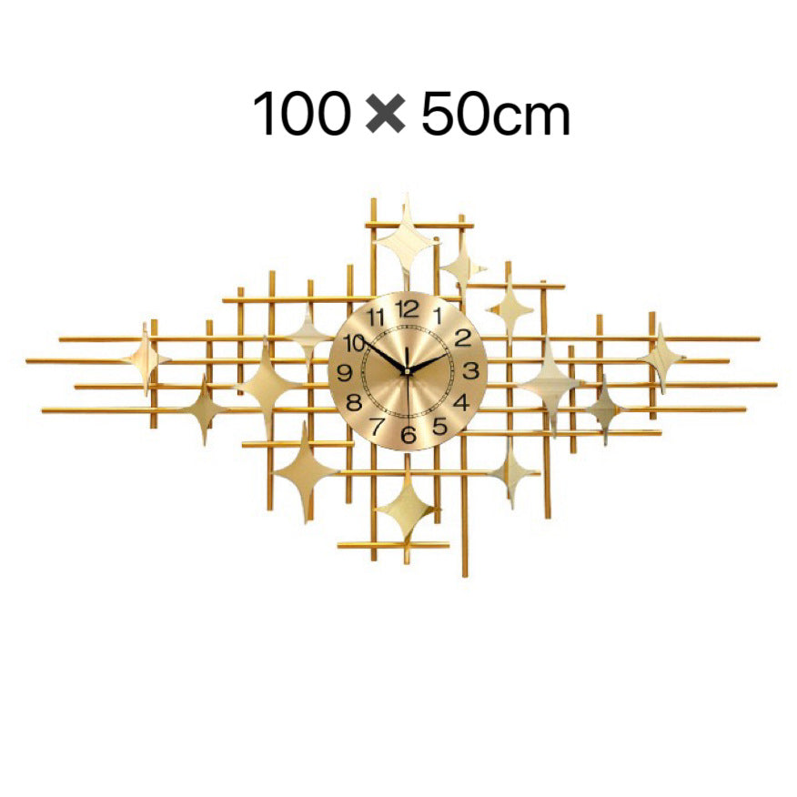 Modern Geometric Wall Clock Art
