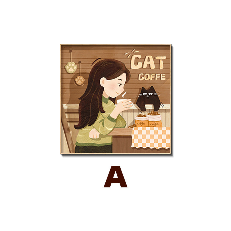 Cat-Themed Wall Art Print