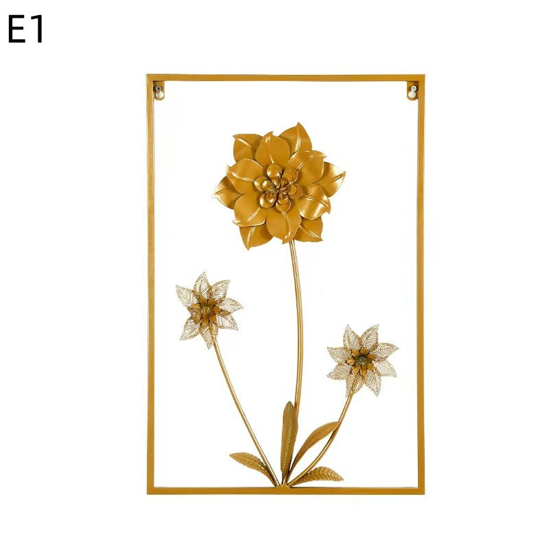 Floral Metal Wall Artwork