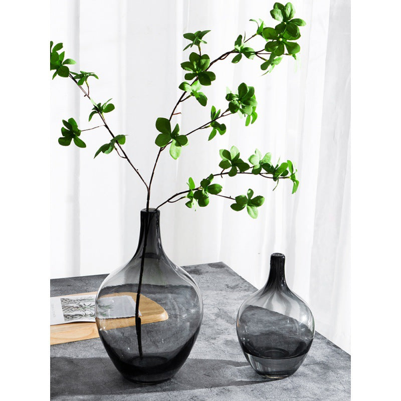 Elegant Clear Glass Decorative Vase