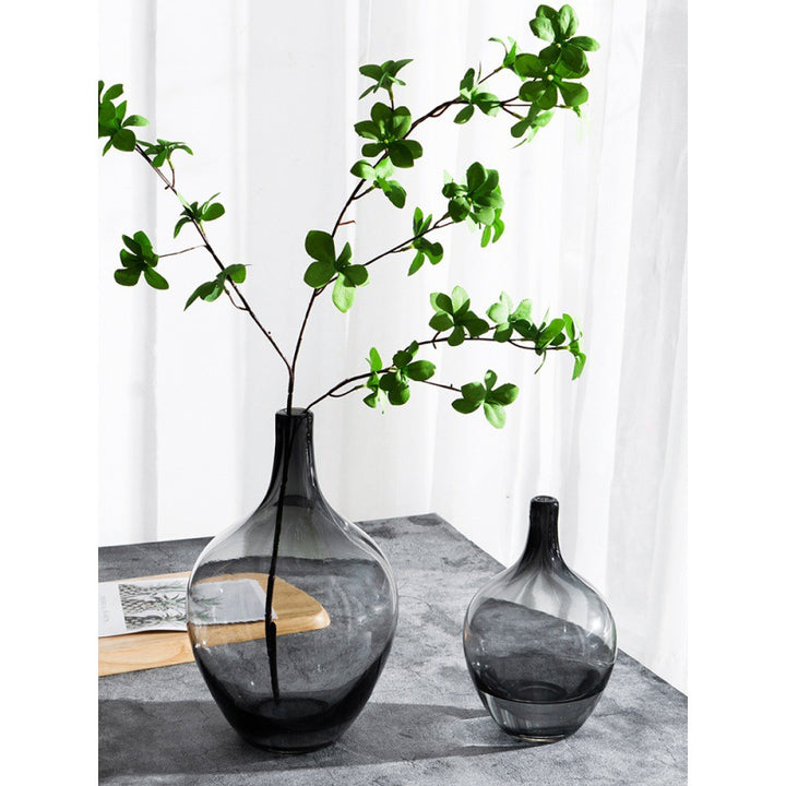 Elegant Clear Glass Decorative Vase