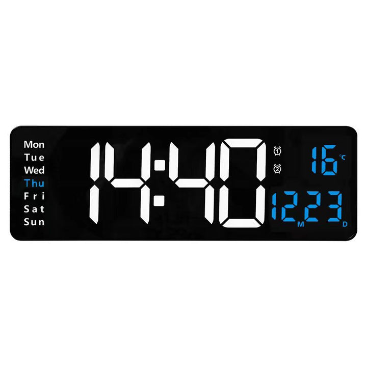 Digital wall clock with multifunctional LED display