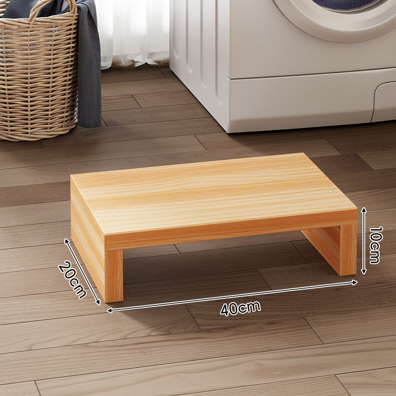 Low-Profile Solid Wood Appliance Riser Platform