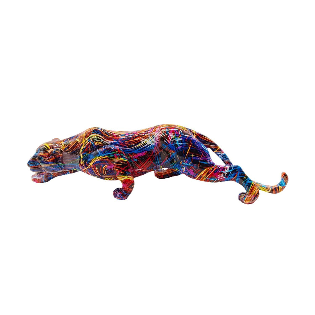 Artful Panther Sculpture made by Hand