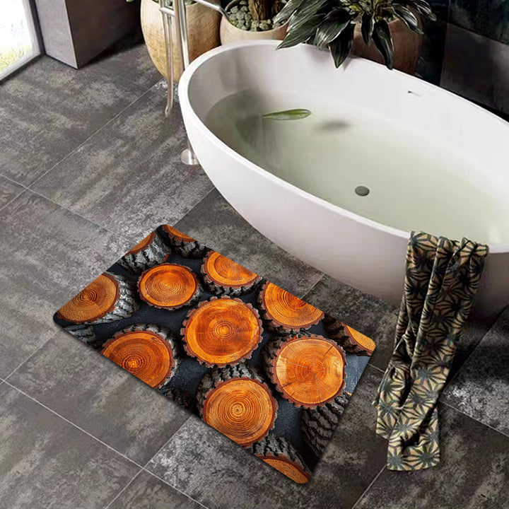 Natural Wood Grain Bath Mat