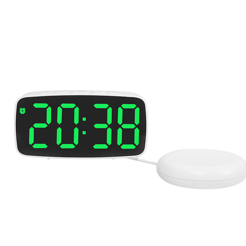 Digital alarm clock with LED display and temperature function