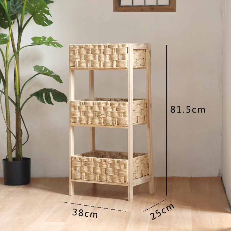 Beef Storage Tower with Woven Baskets