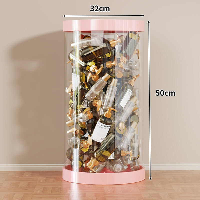 Tall Clear Acrylic Vertical Display Cylinder for Mini Perfume & Sample Bottle Collection