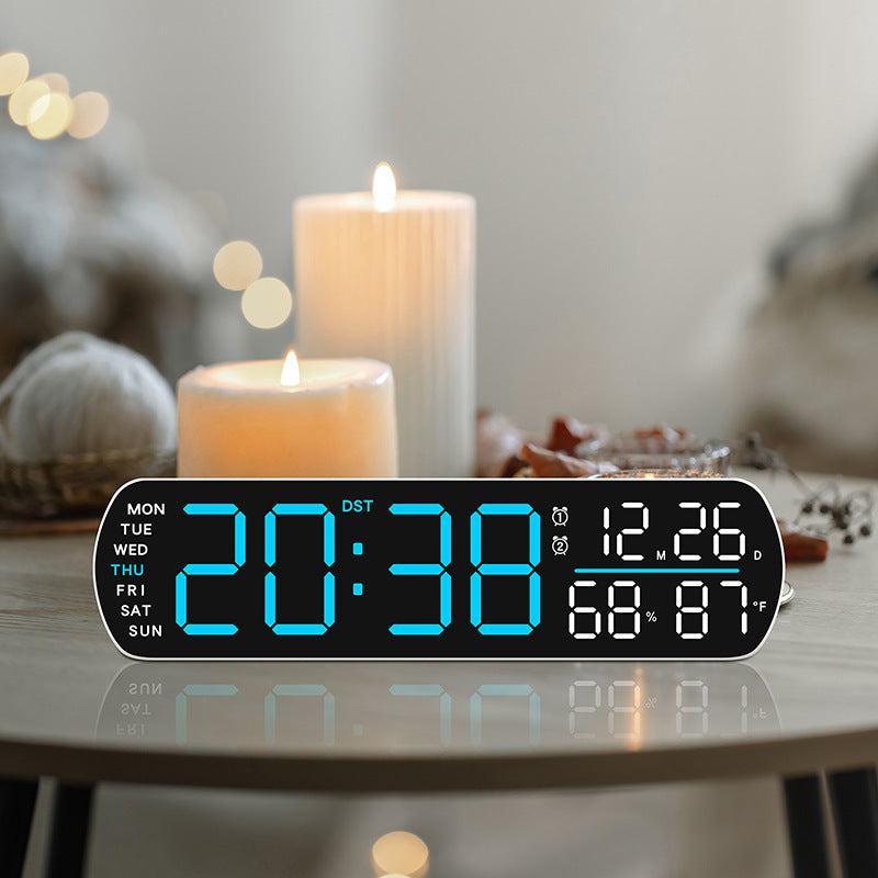 Digital Wall Clock with Multifunctional Display
