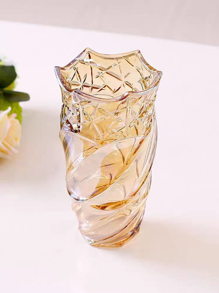 Artistic Twisted Glass Vase