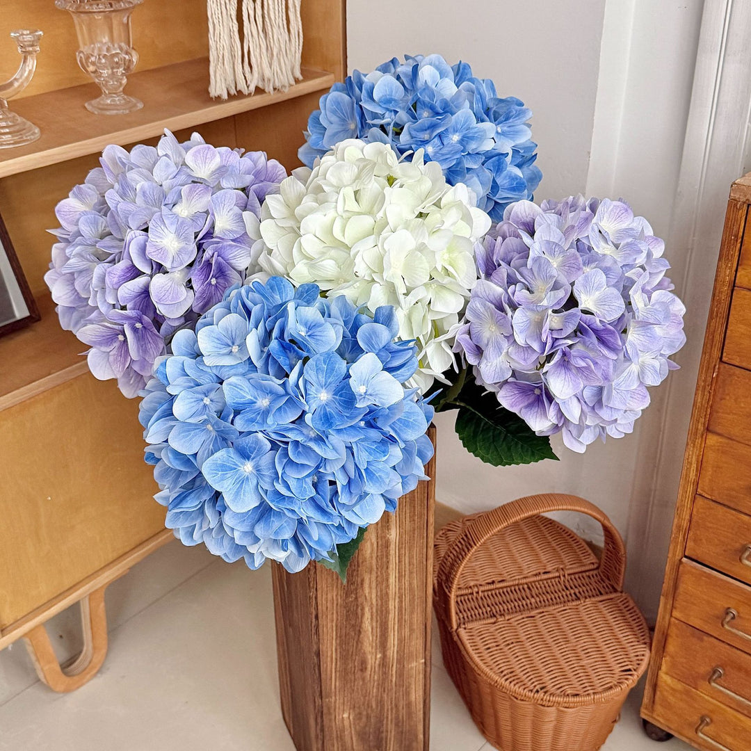 Realistic Faux Hydrangea Bouquet