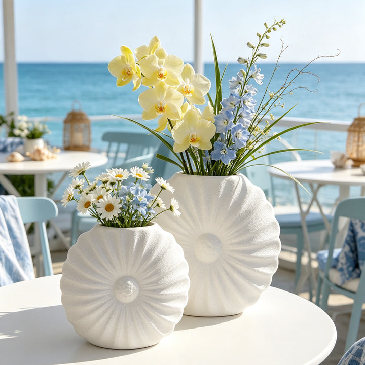 Artistic Fluted Decorative Planter