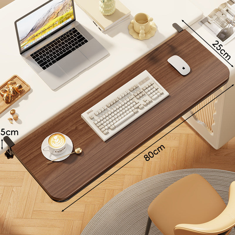 Clamp-On Adjustable Under-Desk Extension Work Surface