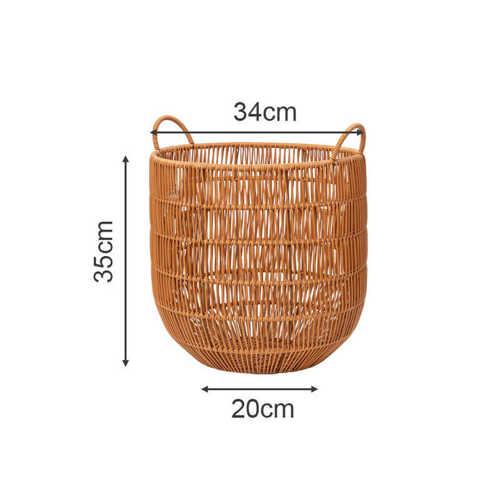 Handwoven storage basket