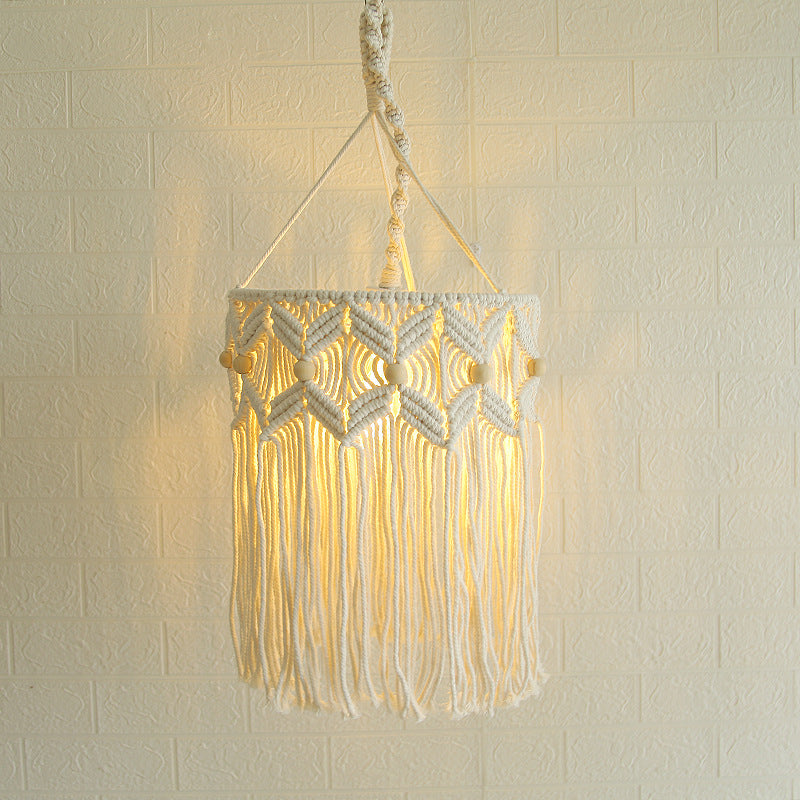 Decorative Macrame Hanging Light Fixture