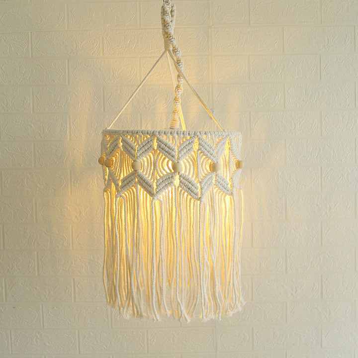 Decorative Macrame Hanging Light Fixture