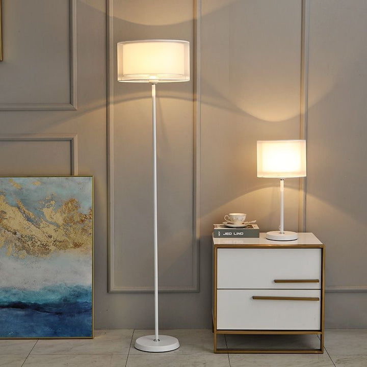 Modern floor lamp with adjustable shade