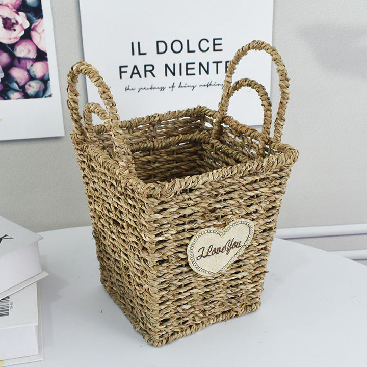Handcrafted Natural Woven Storage Basket
