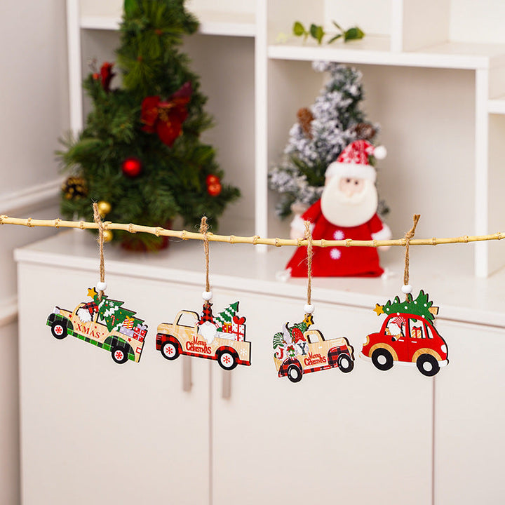 Decorative Christmas cart figure