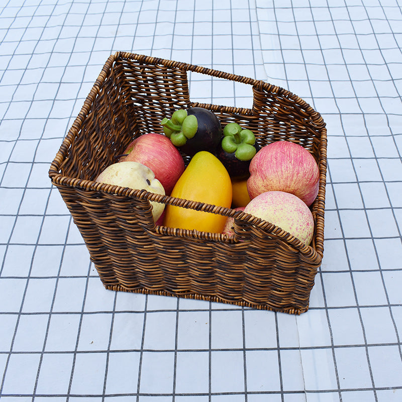 Artisan Woven Round Storage Basket