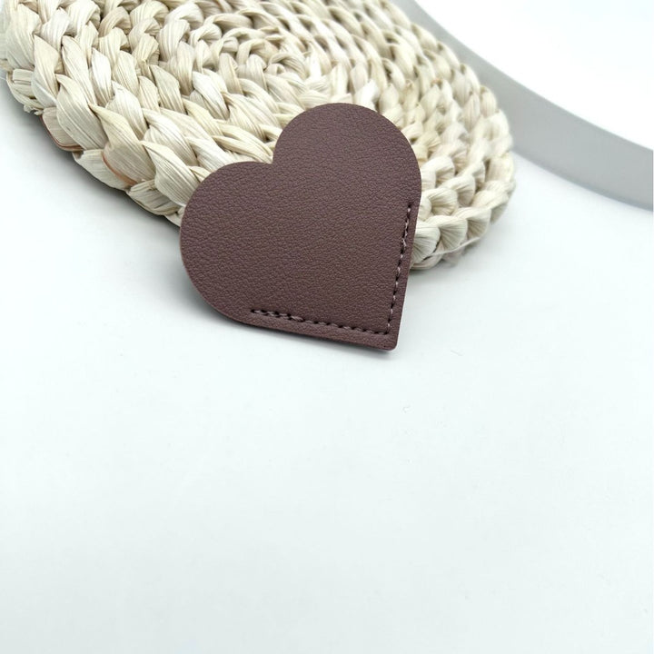 Heart-Shaped Leather Accessory