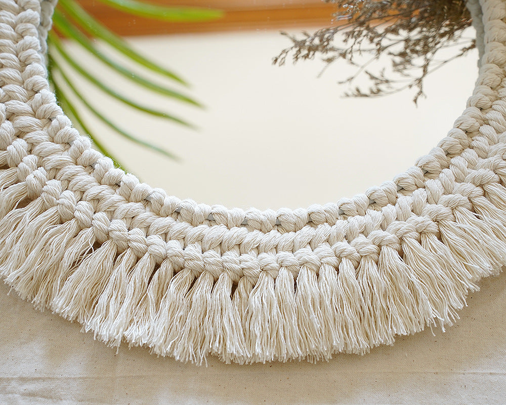 Decorative Macrame Wall Mirror
