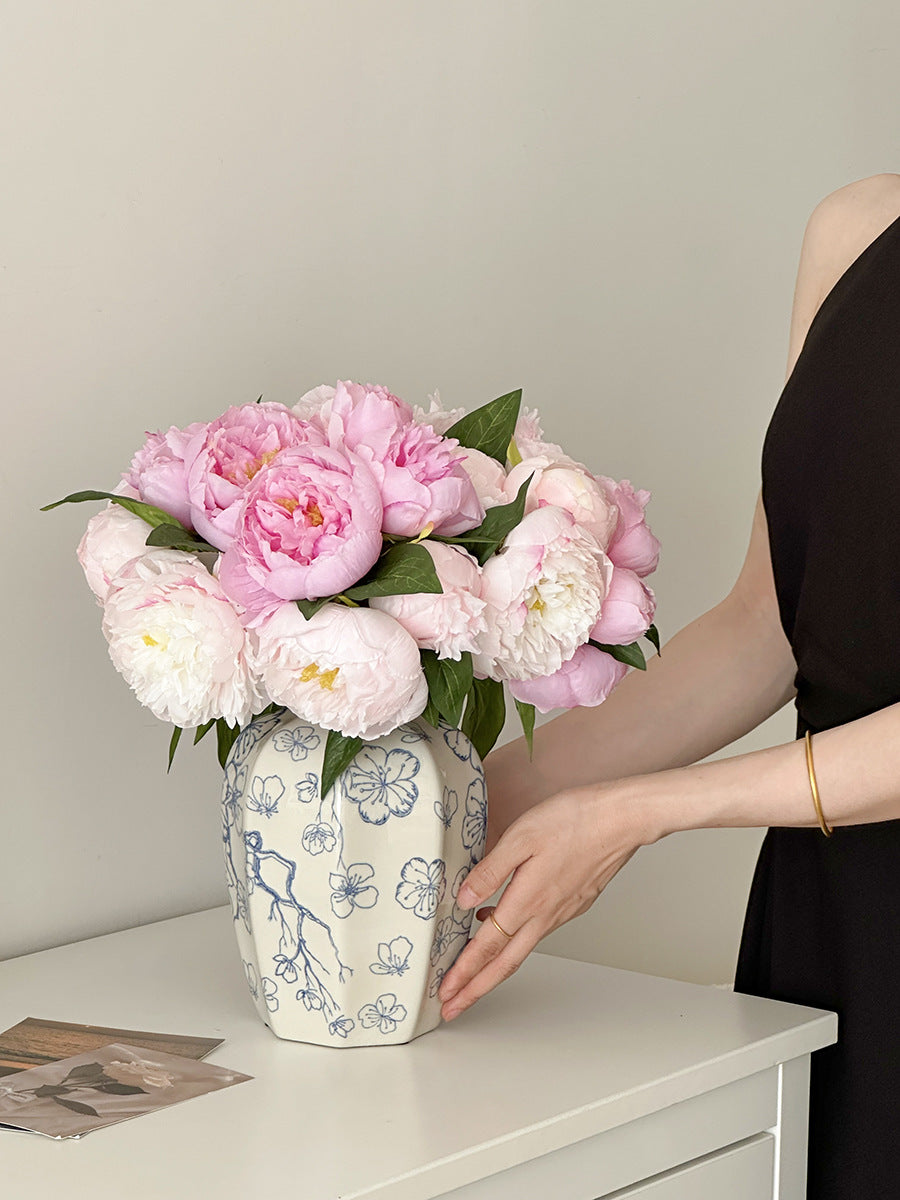 Decorative Floral Ceramic Vase
