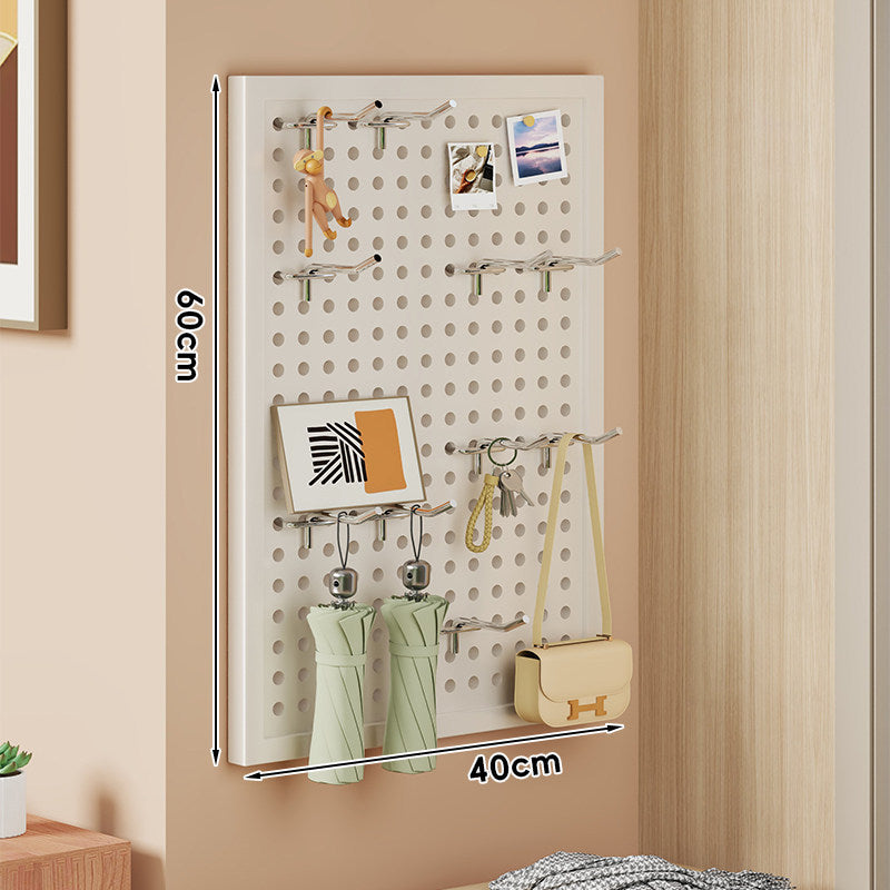 S-Shaped Offset Pegboard Utility Hooks with Support Post