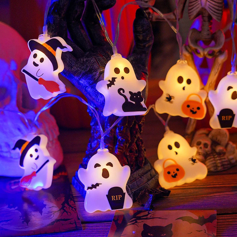 Halloween Ghost LED Light Chain Decorative Garland