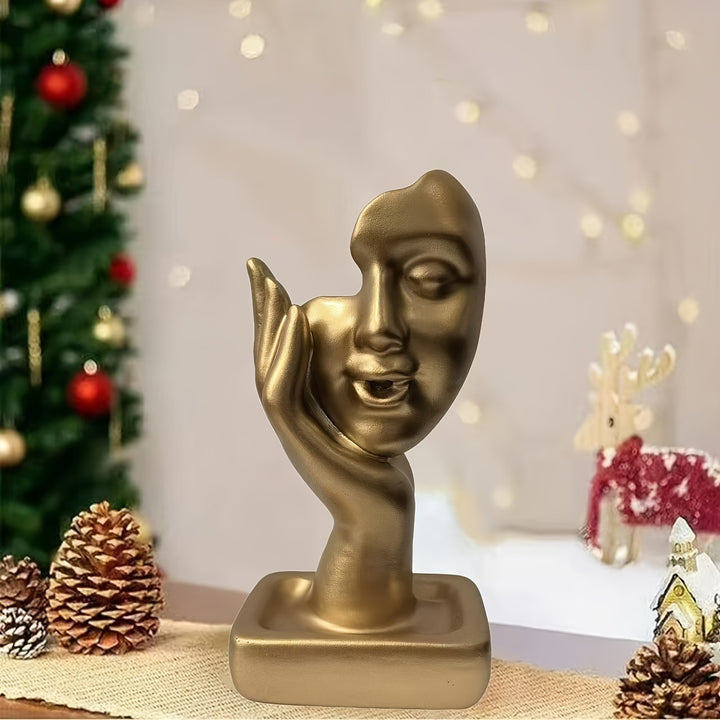 Artistic Face-Shaped Decorative Sculpture