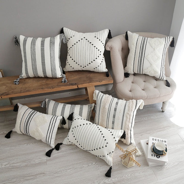 Bohemian Textured Throw Pillow
