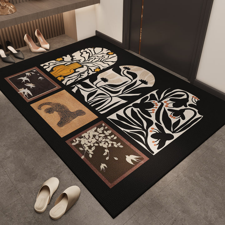 Artistic Textured Area Rug for Home Decor