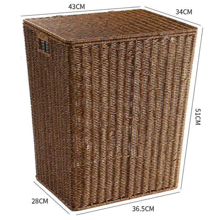 Elegant Handwoven Laundry Basket