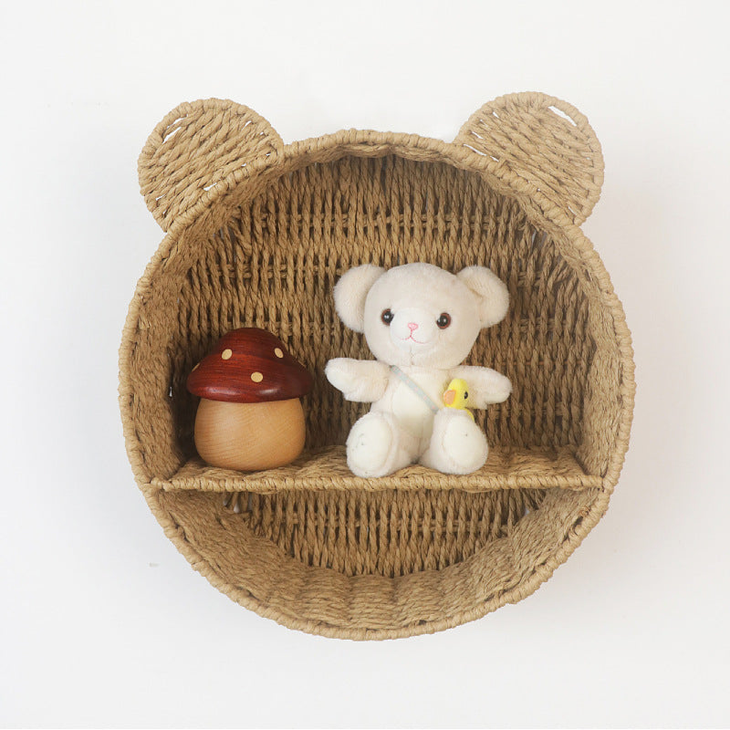 Creative wall shelf in bear design