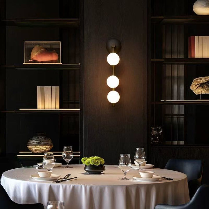 Modern vertical LED wall light