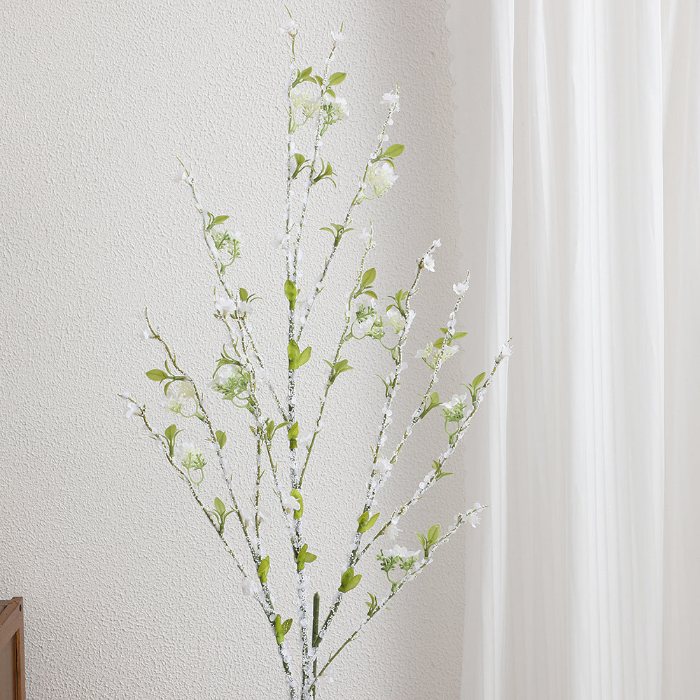 Artificial flower branch with detailed flowers