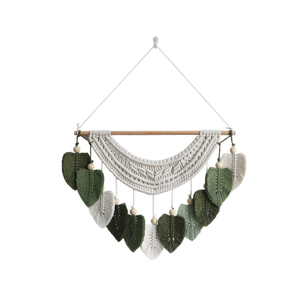 Macrame Wall Decoration with Leaf Design
