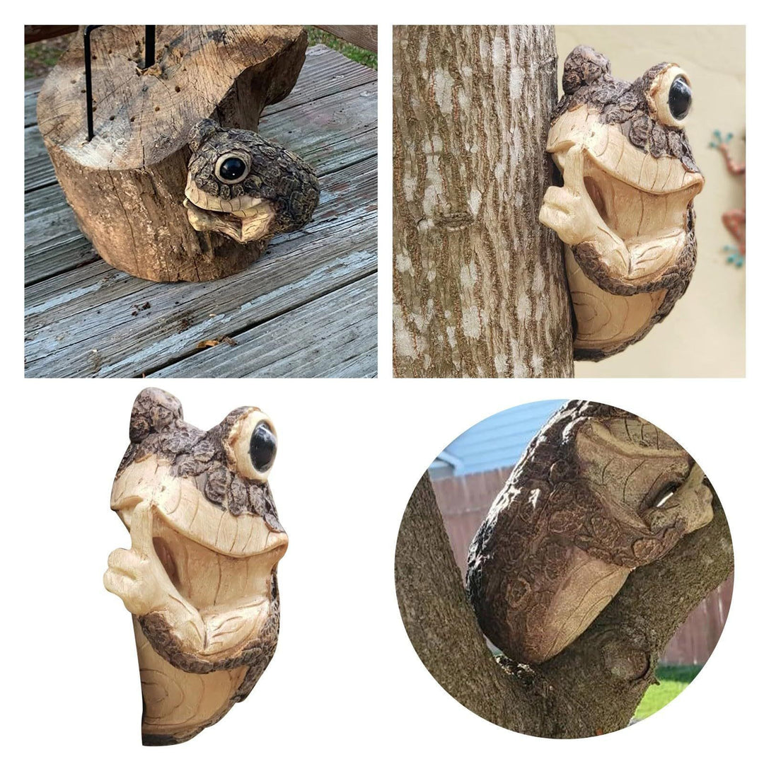Whimsical Frog Wall Sculpture