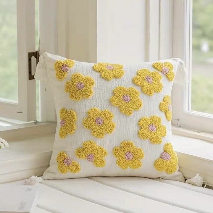 Textured Boho Throw Pillow