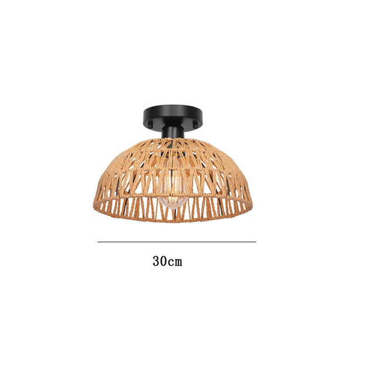 Rattan ceiling light