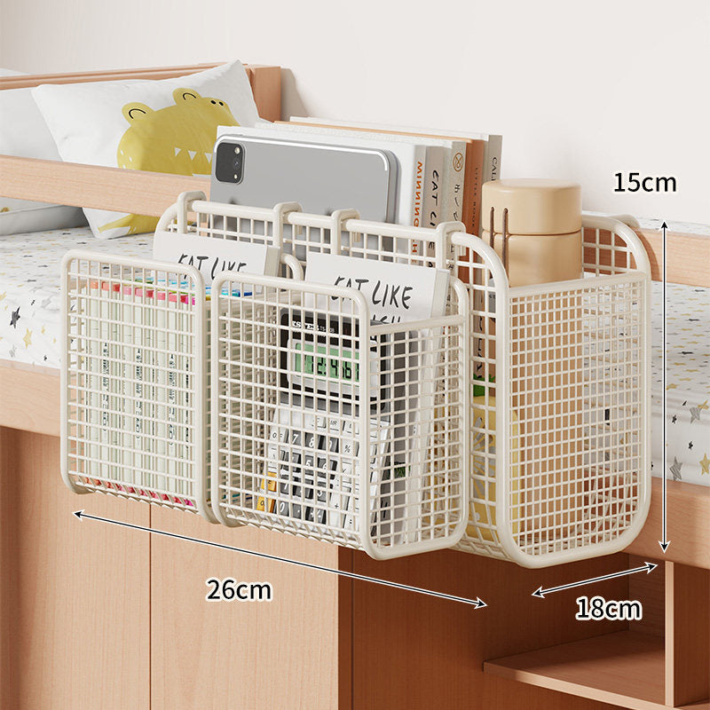 Overbed Mesh Three-Compartment Hanging Storage Caddy