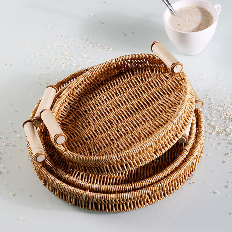 Handcrafted Wicker Storage Basket