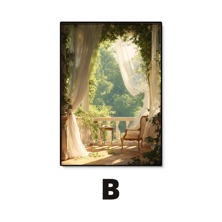 Art Print featuring Serene Garden View