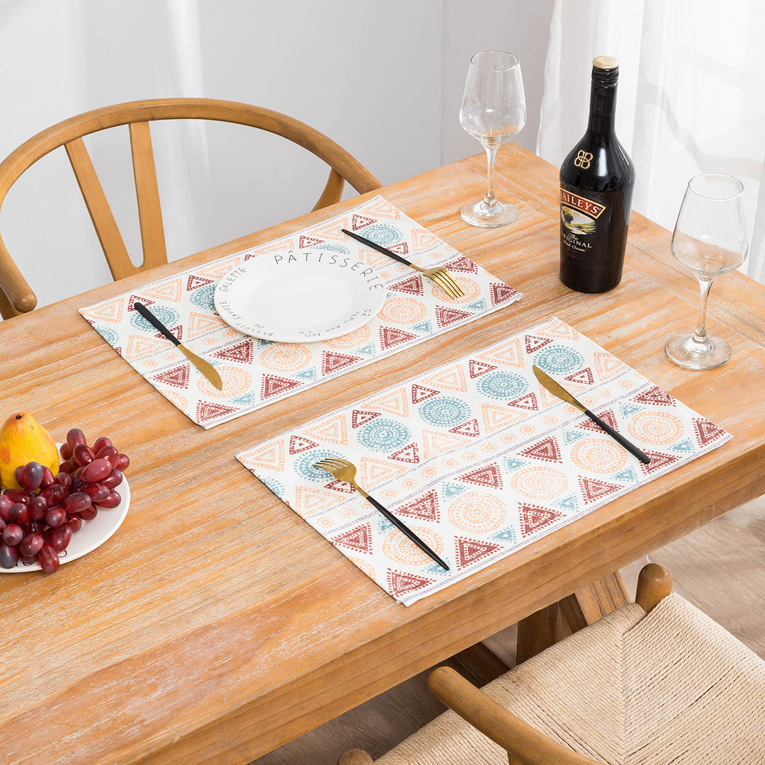 Tropical Leaf Print Placemats