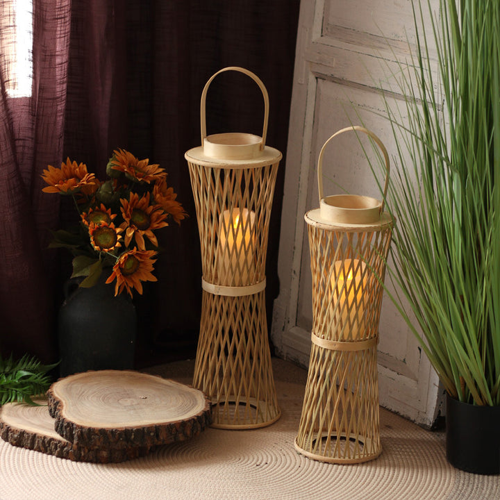 Elegant Lantern made of Rattan