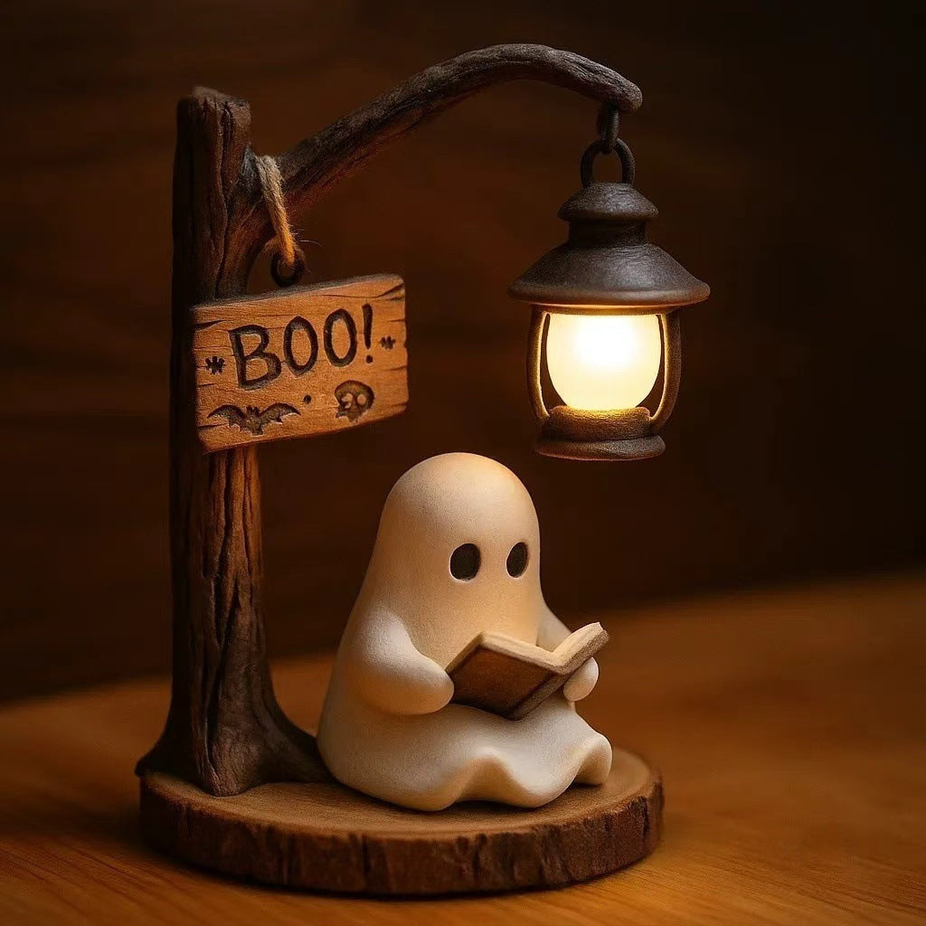 Decorative witch table lamp