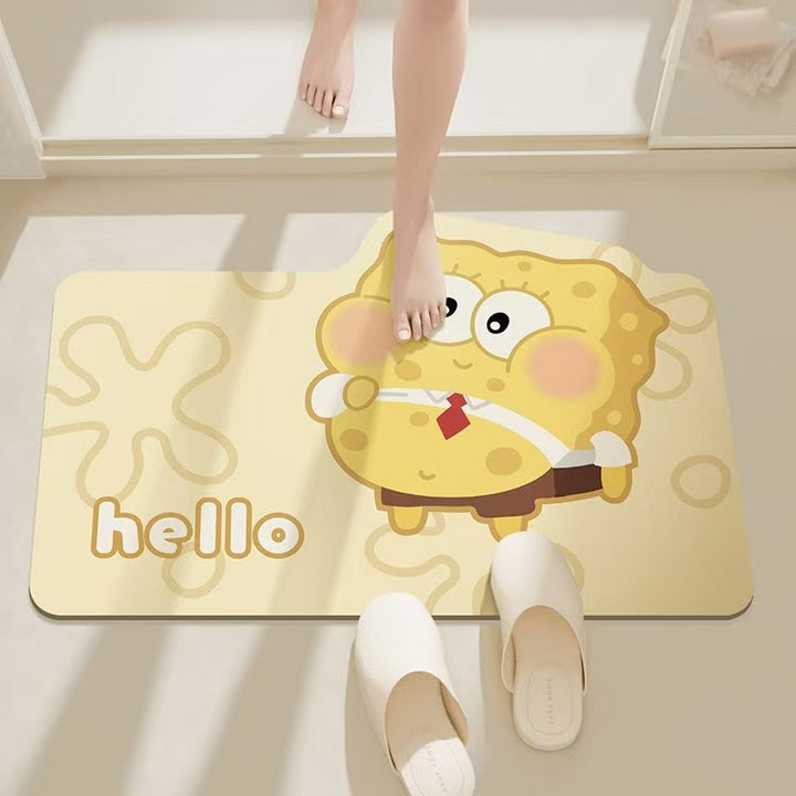 Cartoon Character Themed Bath Mat
