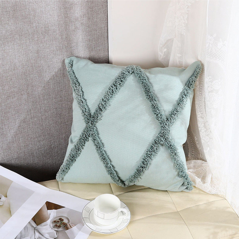 Textured Bohemian Decorative Throw Pillow