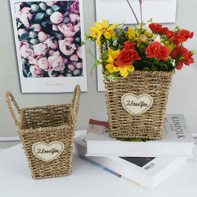 Handcrafted Natural Woven Storage Basket