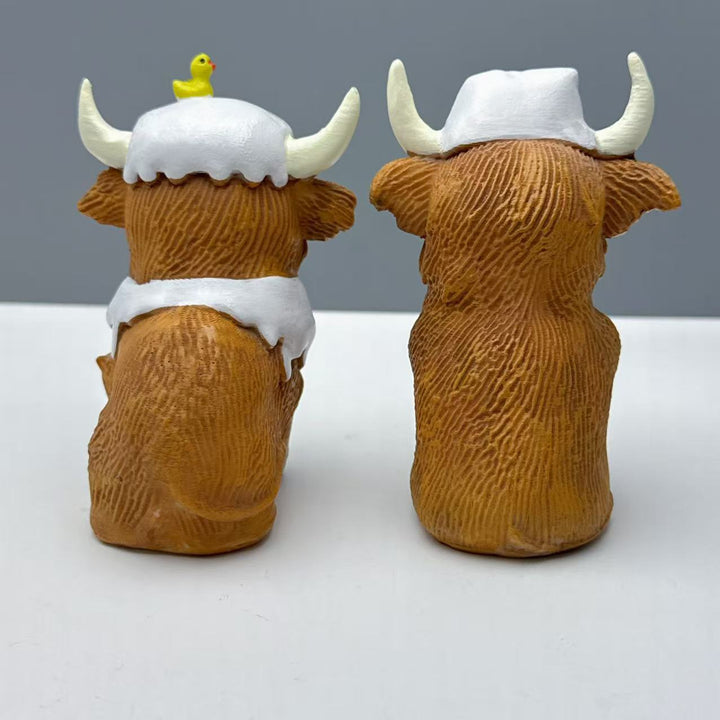 Funny Highland Cattle Figurine